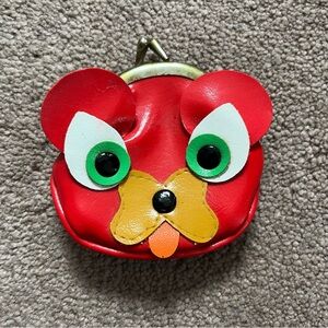 Vintage Dog Face Coin Purse